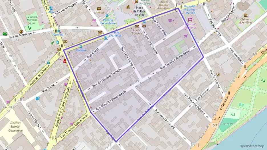 Appartement 50 m² deux pieces à vendre à Asnières-sur-Seine
