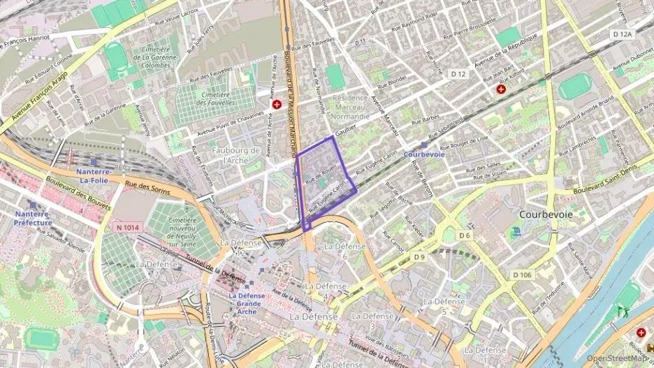 Appartement 37 m² une piece à vendre à Courbevoie