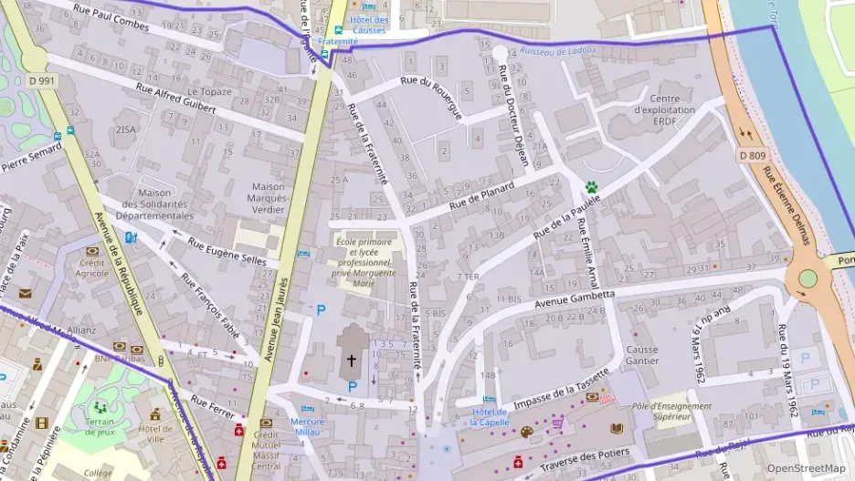 Appartement 35 m² deux pieces à vendre à Millau