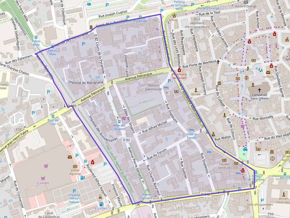 Appartement 64 m² trois pièces à vendre à Carpentras