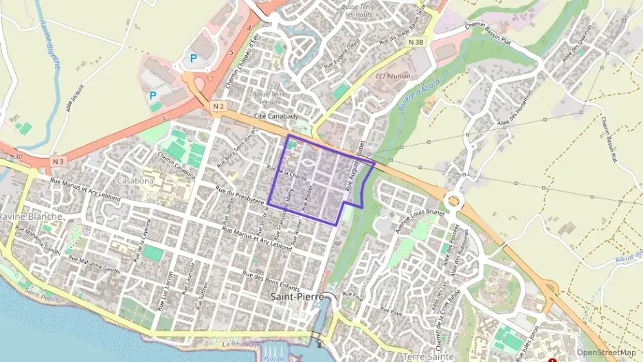 Appartement 45 m² deux pieces à vendre à Saint-Pierre