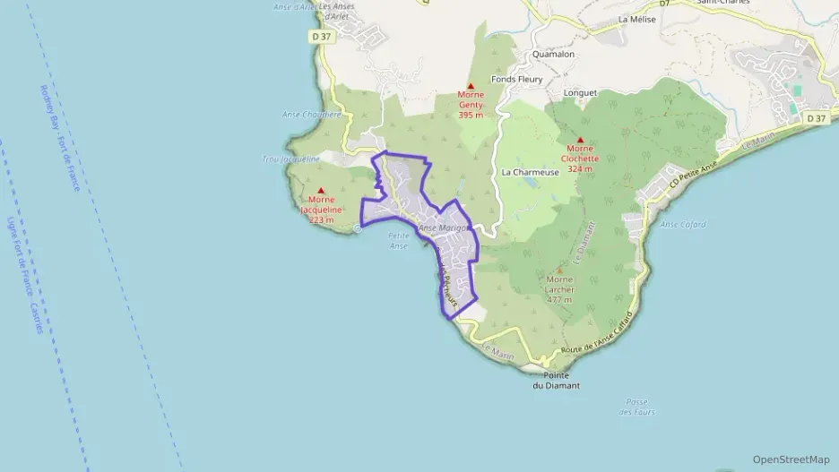 Appartement 42 m² une piece à vendre à Les Anses-d`Arlet Appartement 42 m² une piece à vendre à Les Anses-d`Arlet