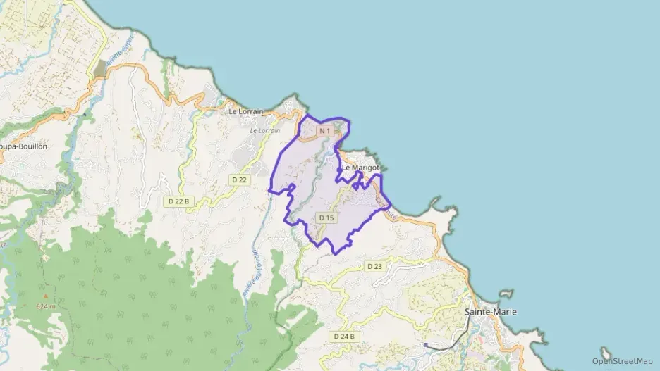 Appartement 110 m² quatre pièces à vendre à Le Marigot Appartement 110 m² quatre pièces à vendre à Le Marigot