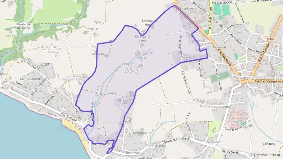 Appartement 55 m² trois pièces à vendre à Plozévet