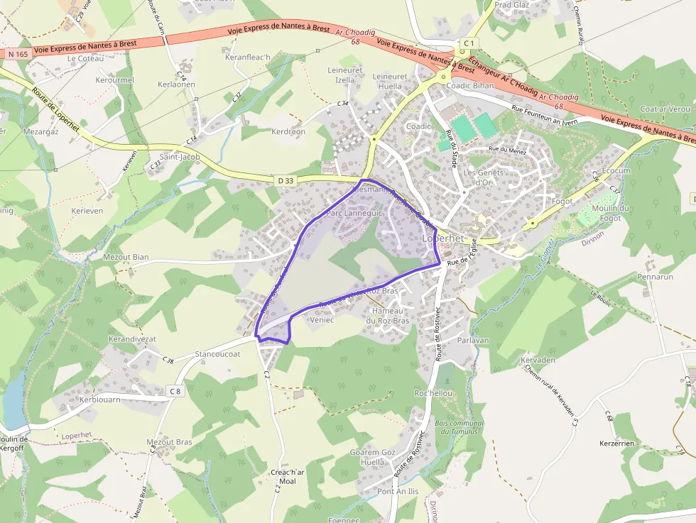 Appartement 90 m² quatre pièces à vendre à Loperhet