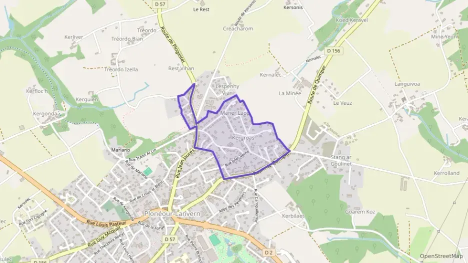 Appartement 56 m² trois pièces à vendre à Plonéour-Lanvern Appartement 56 m² trois pièces à vendre à Plonéour-Lanvern