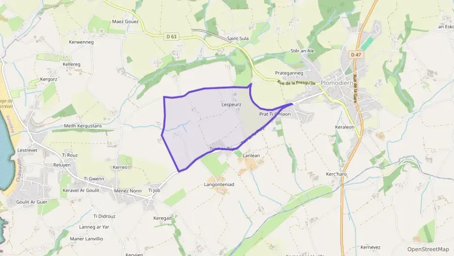 Appartement 75 m² trois pièces à vendre à Plomodiern Appartement 75 m² trois pièces à vendre à Plomodiern