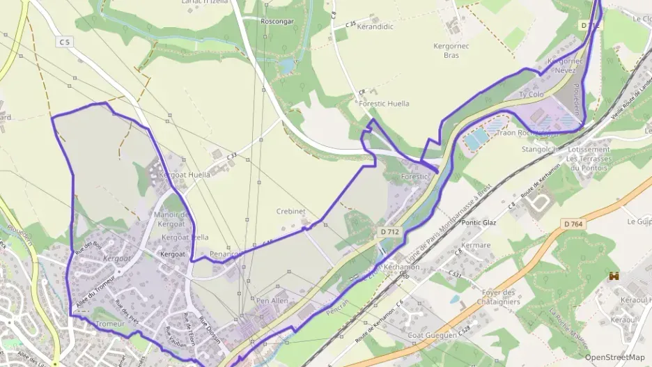 Appartement 74 m² quatre pièces à vendre à Plouédern