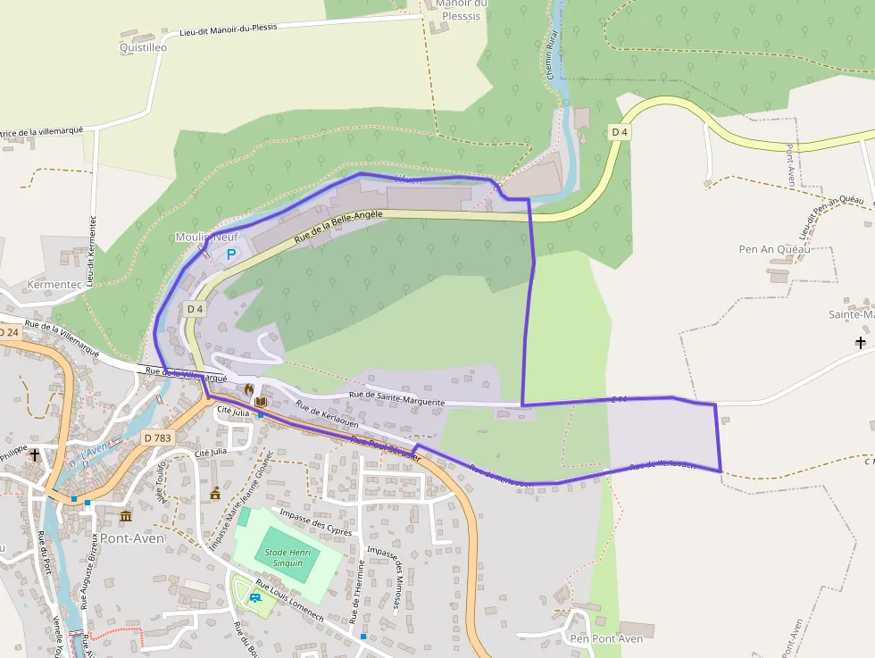 Appartement de deux pièces 43 m² à vendre  à Pont-Aven