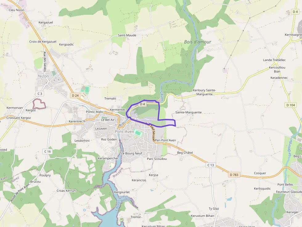 Appartement de deux pièces 43 m² à vendre  à Pont-Aven