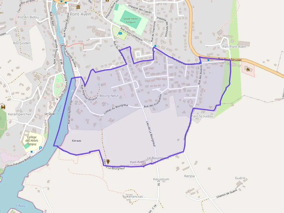 Appartement d'une pièce 39 m² à vendre  à Pont-Aven