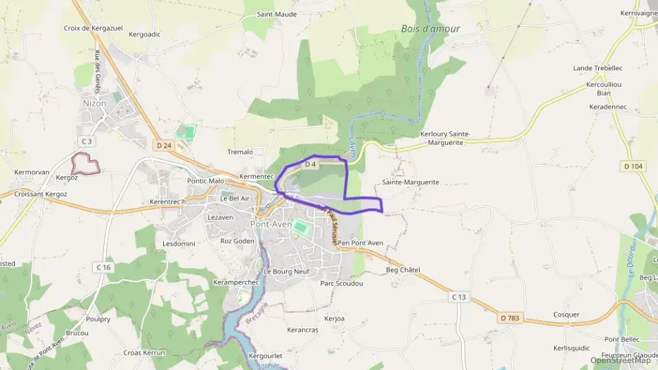 Appartement 65 m² trois pièces à vendre à Pont-Aven Appartement 65 m² trois pièces à vendre à Pont-Aven