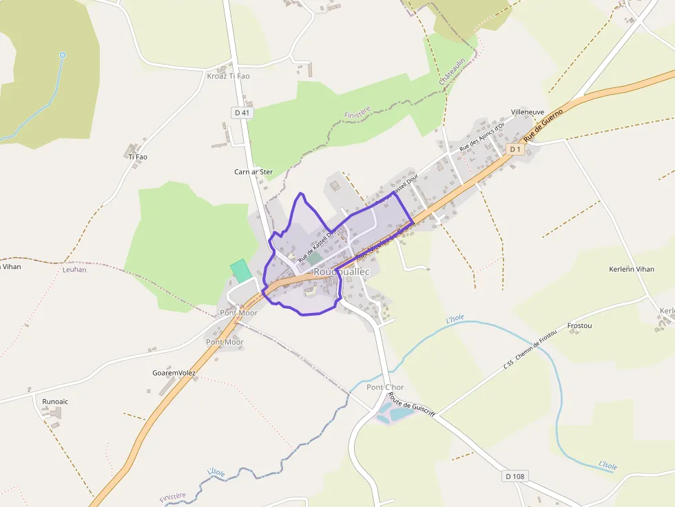 Appartement 32 m² deux pieces à vendre à Roudouallec