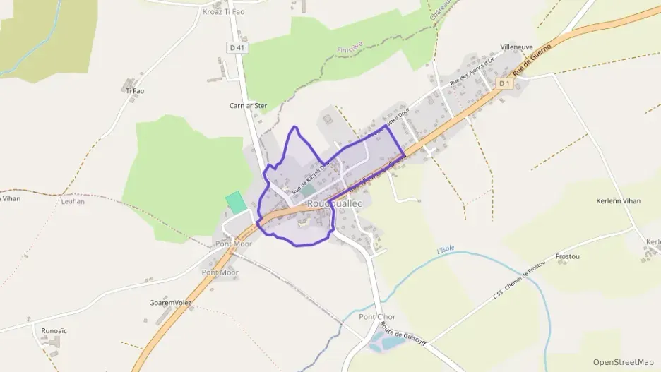 Appartement 32 m² deux pieces à vendre à Roudouallec