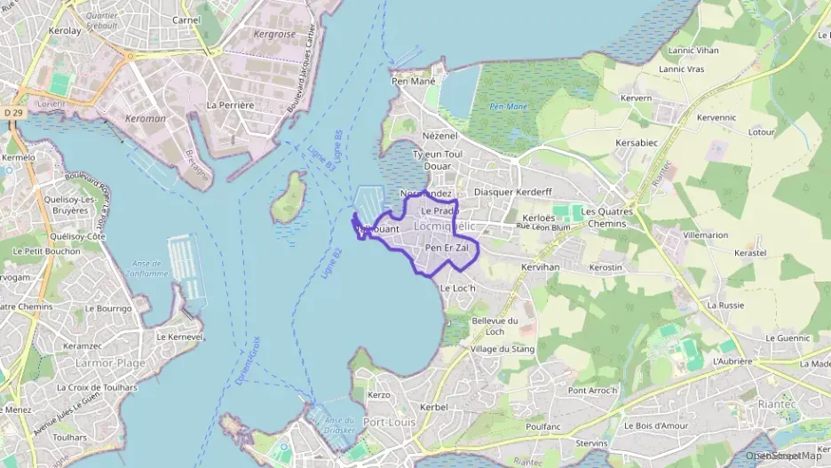 Appartement 21 m² une piece à vendre à Locmiquélic