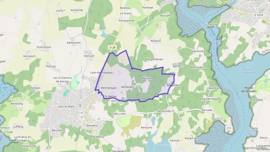 Appartement 71 m² trois pièces à vendre à Crac`h Appartement 71 m² trois pièces à vendre à Crac`h