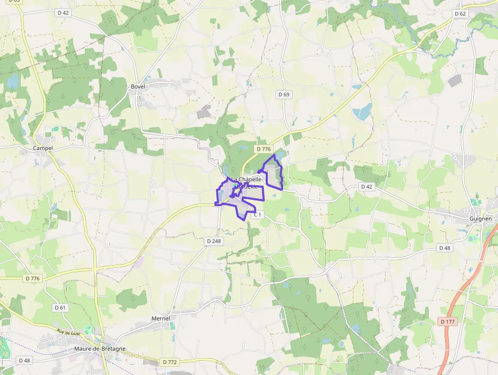 Appartement 43 m² deux pieces à vendre à La Chapelle-Bouëxic