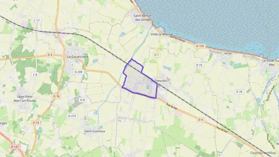 Appartement 72 m² trois pièces à vendre à La Fresnais