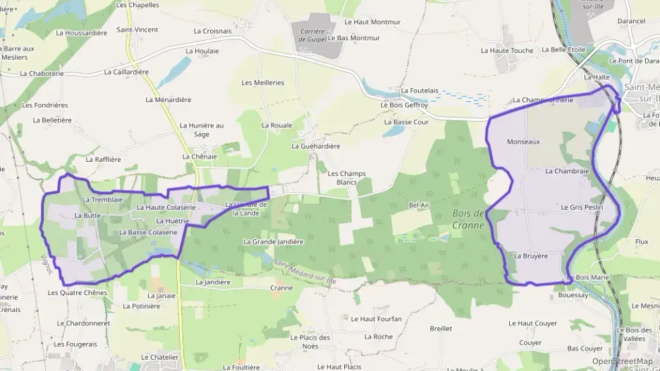 Appartement 70 m² trois pièces à vendre à Saint-Médard-sur-Ille