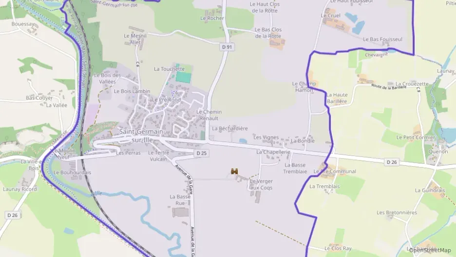 Appartement 50 m² trois pièces à vendre à Saint-Germain-sur-Ille