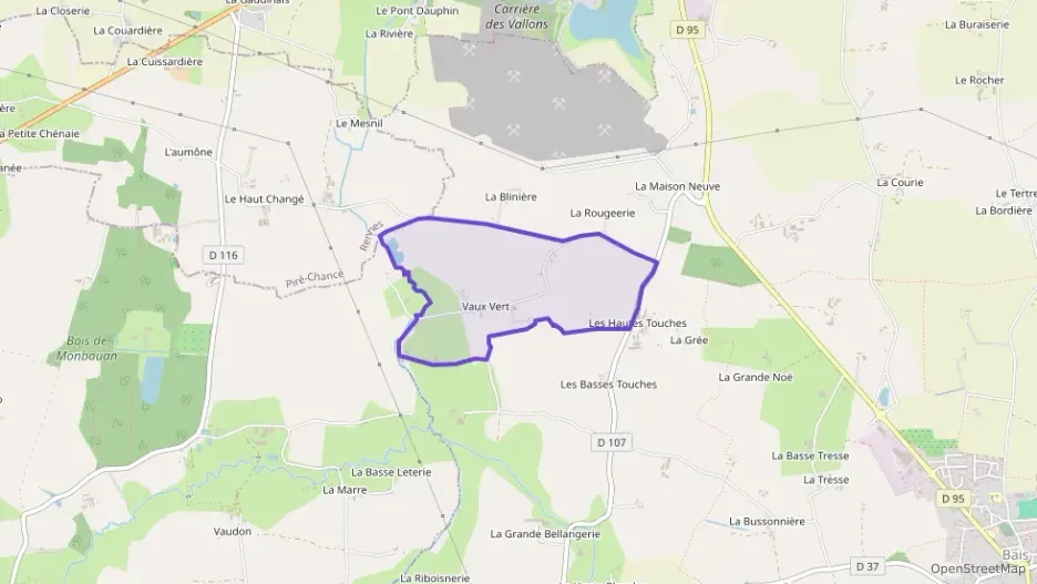 Appartement 66 m² deux pieces à vendre à Bais Appartement 66 m² deux pieces à vendre à Bais