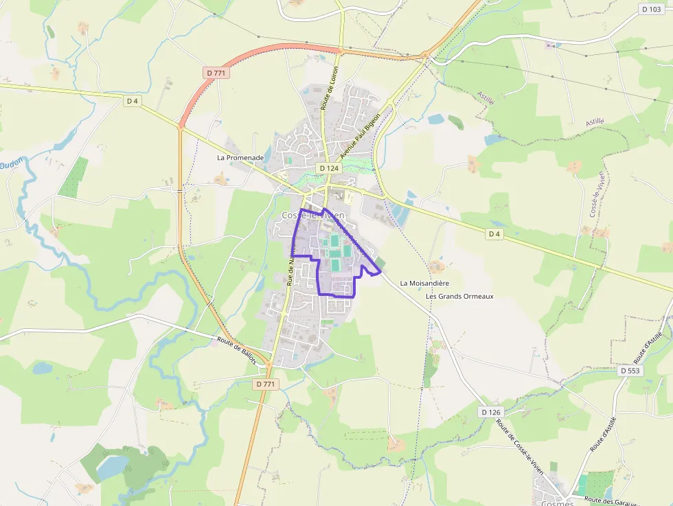 Appartement 65 m² trois pièces à vendre à Cossé-le-Vivien