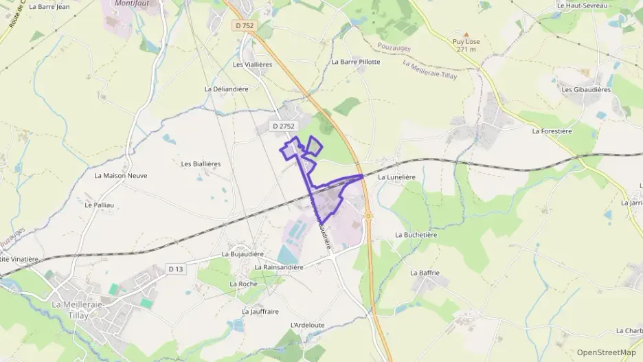 Appartement 41 m² deux pieces à vendre à La Meilleraie-Tillay