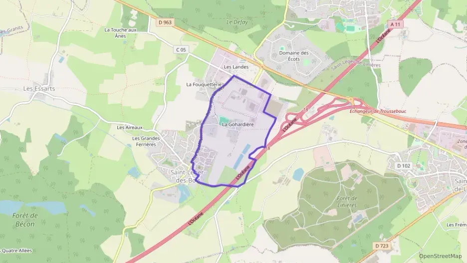 Appartement 44 m² deux pieces à vendre à Saint-Léger-de-Linières