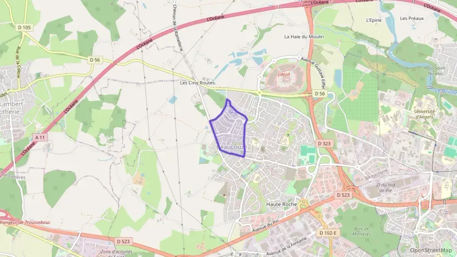 Appartement 66 m² trois pièces à vendre à Beaucouzé Appartement 66 m² trois pièces à vendre à Beaucouzé