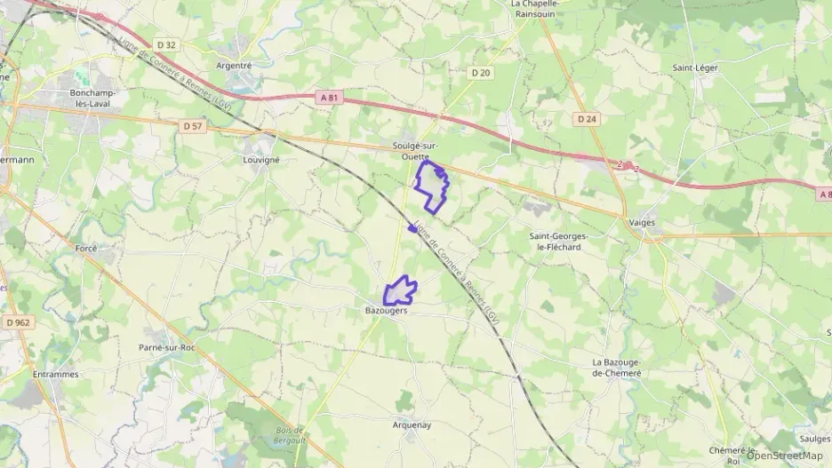 Appartement 78 m² quatre pièces à vendre à Bazougers Appartement 78 m² quatre pièces à vendre à Bazougers