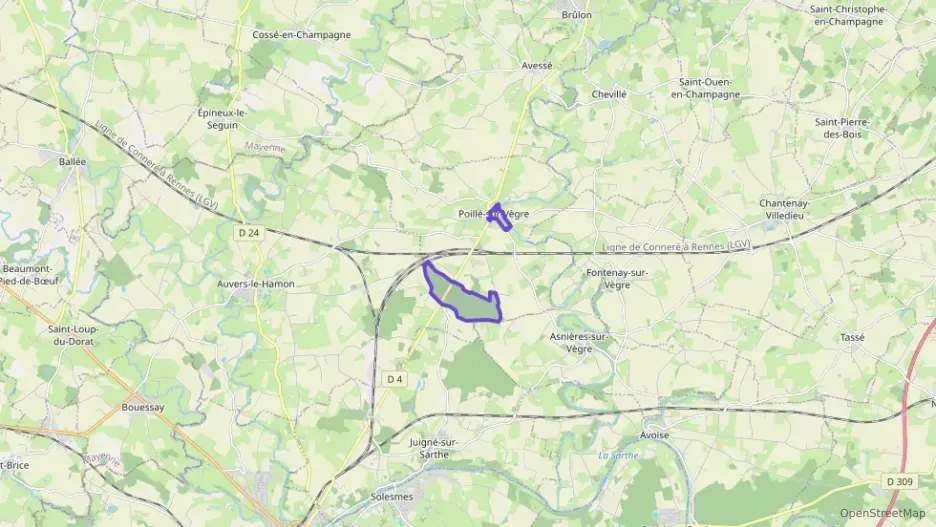 Appartement 20 m² une piece à vendre à Poillé-sur-Vègre Appartement 20 m² une piece à vendre à Poillé-sur-Vègre