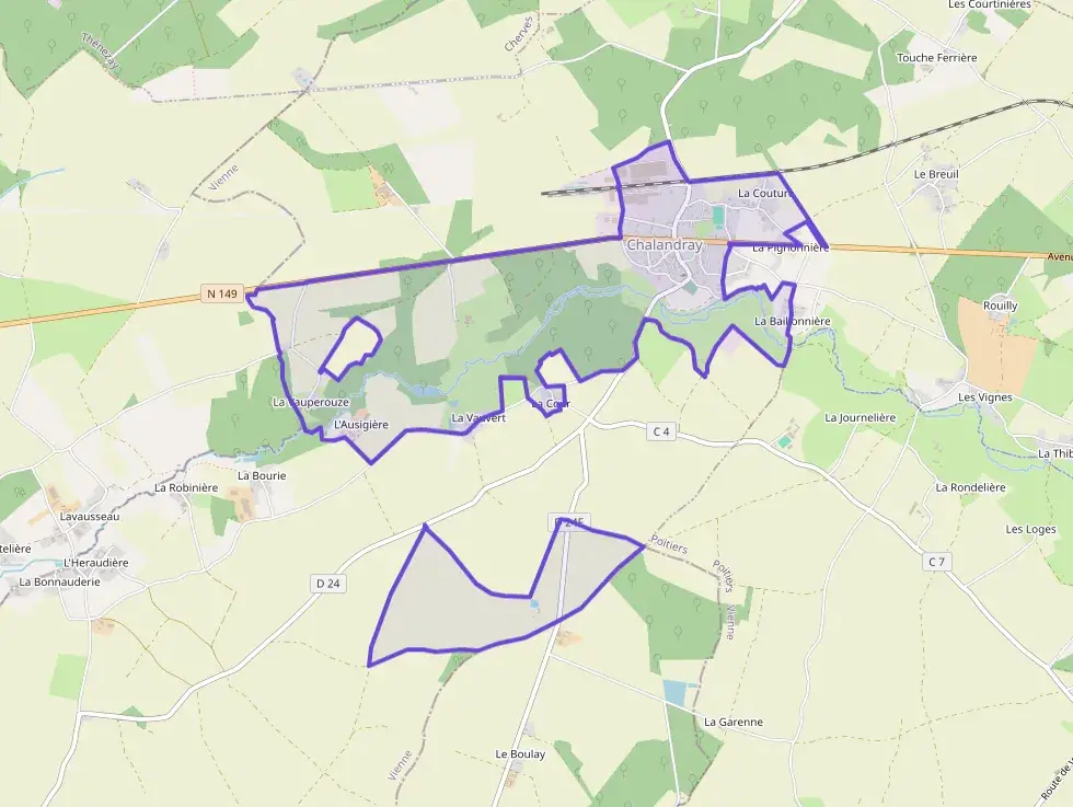 Appartement 90 m² quatre pièces à vendre à Chalandray