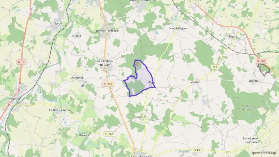 Appartement 56 m² deux pieces à vendre à Gizay Appartement 56 m² deux pieces à vendre à Gizay