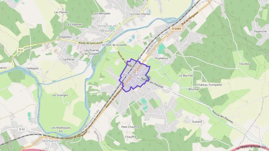 Appartement 55 m² deux pieces à vendre à Razac-sur-l`Isle