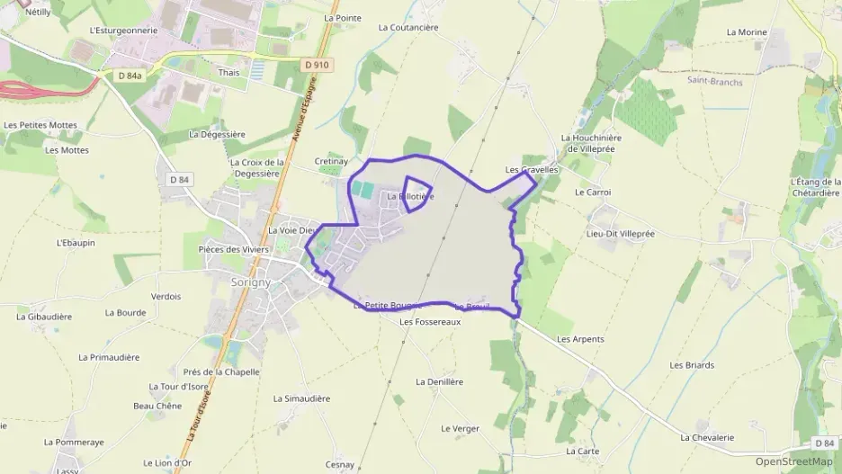Appartement 78 m² quatre pièces à vendre à Sorigny
