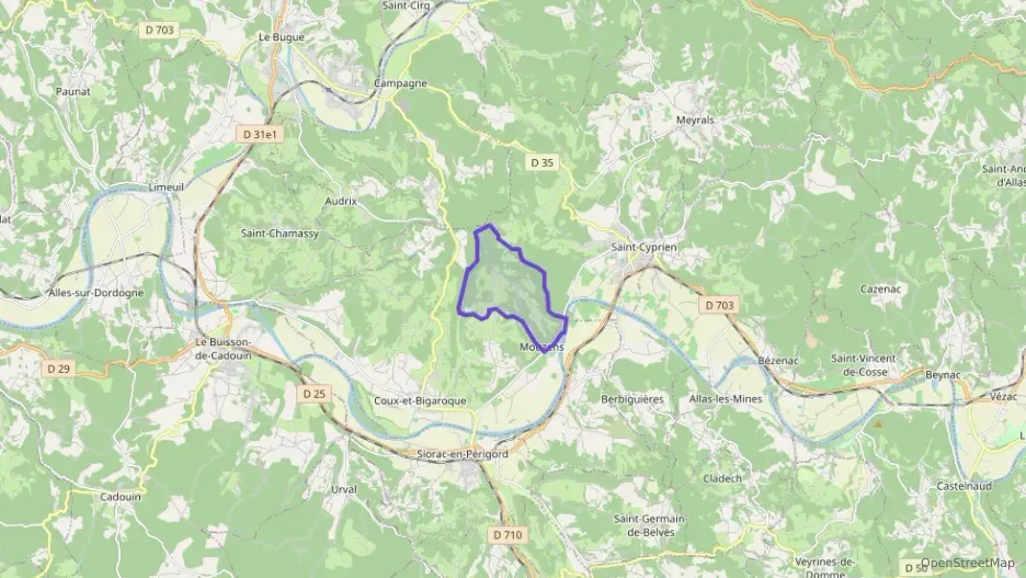 Appartement 80 m² trois pièces à vendre à Coux et Bigaroque-Mouzens