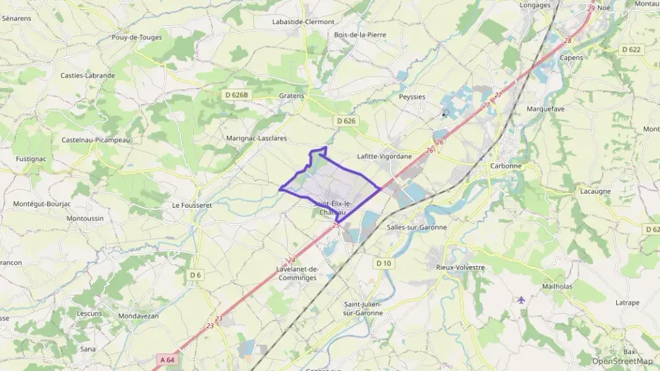 Appartement 51 m² deux pieces à vendre à Saint-Élix-le-Château