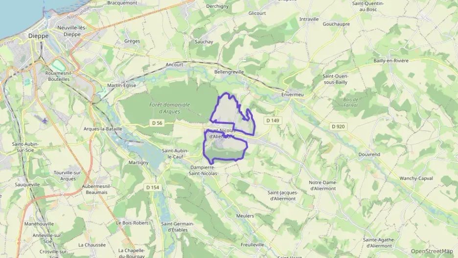 Appartement 60 m² deux pieces à vendre à Saint-Nicolas-d`Aliermont