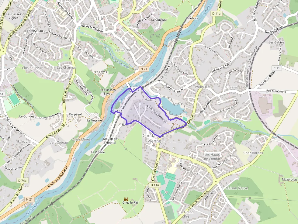 Appartement 56 m² deux pieces à vendre à Condat-sur-Vienne