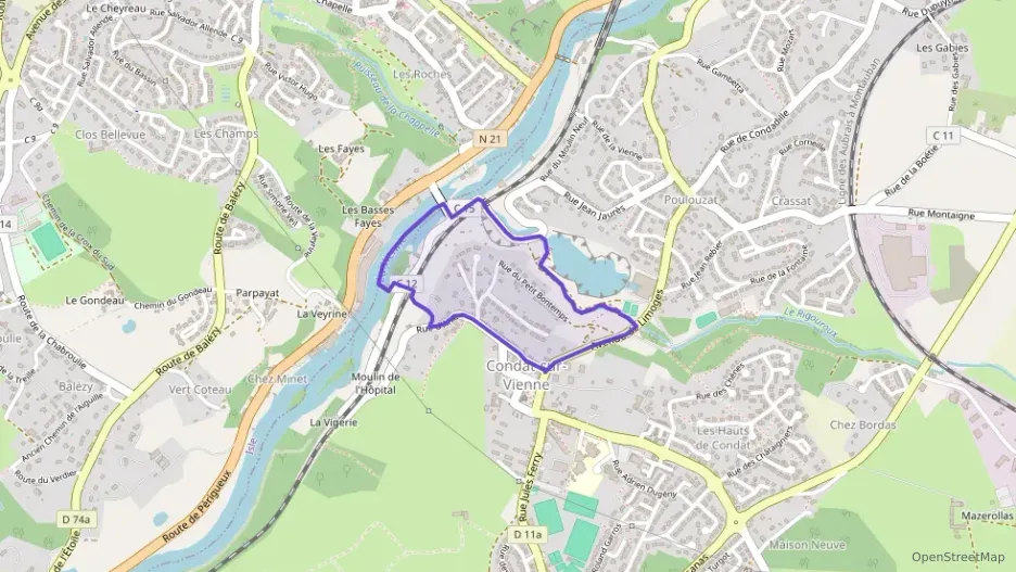 Appartement 56 m² deux pieces à vendre à Condat-sur-Vienne Appartement 56 m² deux pieces à vendre à Condat-sur-Vienne