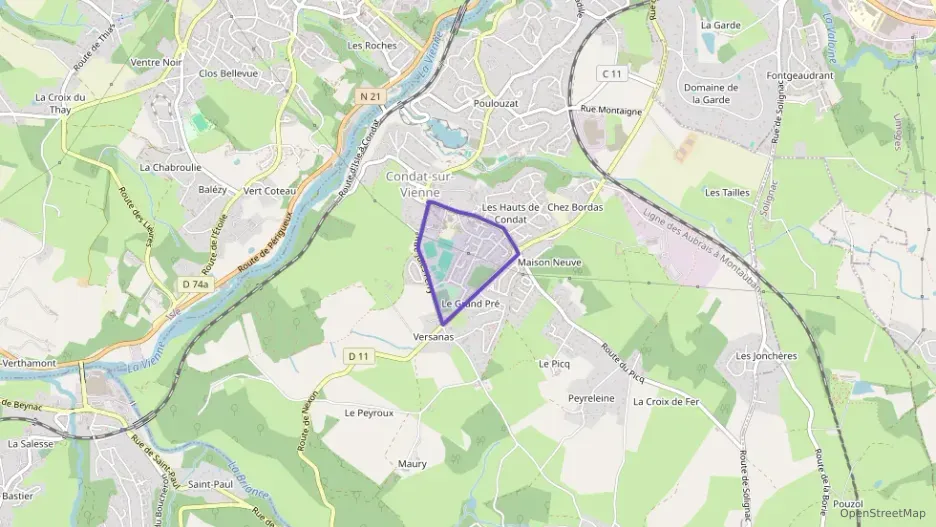 Appartement 79 m² quatre pièces à vendre à Condat-sur-Vienne Appartement 79 m² quatre pièces à vendre à Condat-sur-Vienne