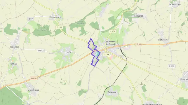 Appartement 51 m² trois pièces à vendre à Crèvecœur-le-Grand