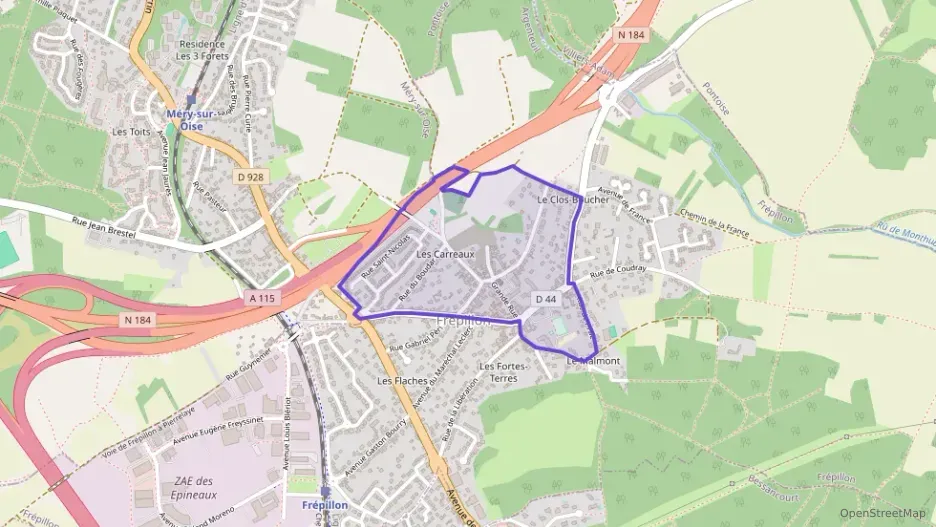 Appartement 68 m² trois pièces à vendre à Frépillon