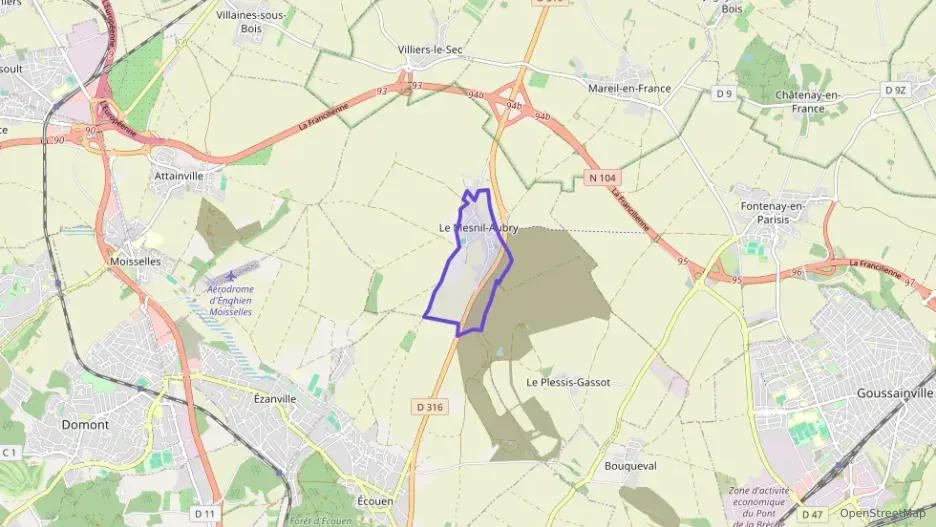 Appartement 37 m² deux pieces à vendre à Le Mesnil-Aubry Appartement 37 m² deux pieces à vendre à Le Mesnil-Aubry