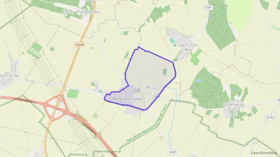 Appartement 59 m² trois pièces à vendre à Mareil-en-France