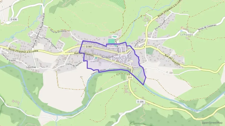 Appartement 50 m² deux pieces à vendre à Saint-Côme-d`Olt