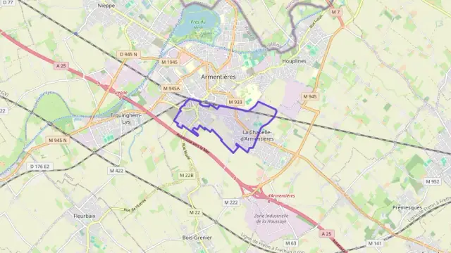 Appartement 80 m² trois pièces à vendre à La Chapelle-d`Armentières