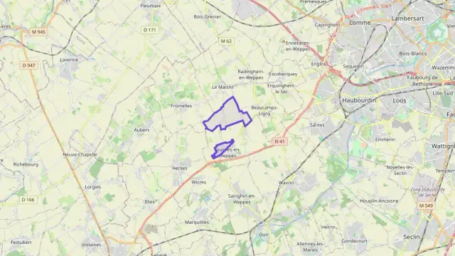 Appartement 60 m² deux pieces à vendre à Fournes-en-Weppes