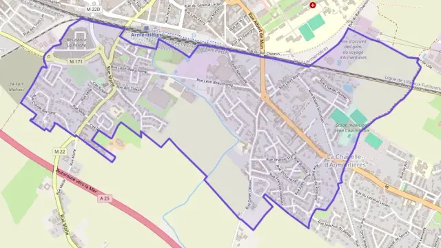 Appartement 77 m² trois pièces à vendre à La Chapelle-d`Armentières