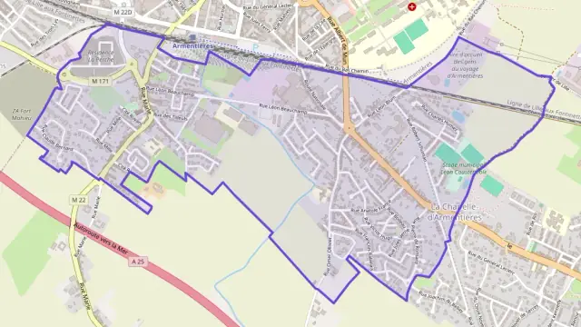 Appartement 58 m² deux pieces à vendre à La Chapelle-d`Armentières